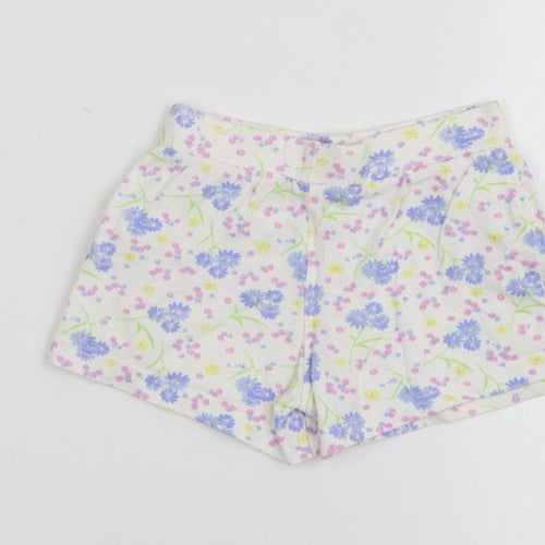 Mothercare Baby White Floral  Cropped Trousers Size 6-9 Months