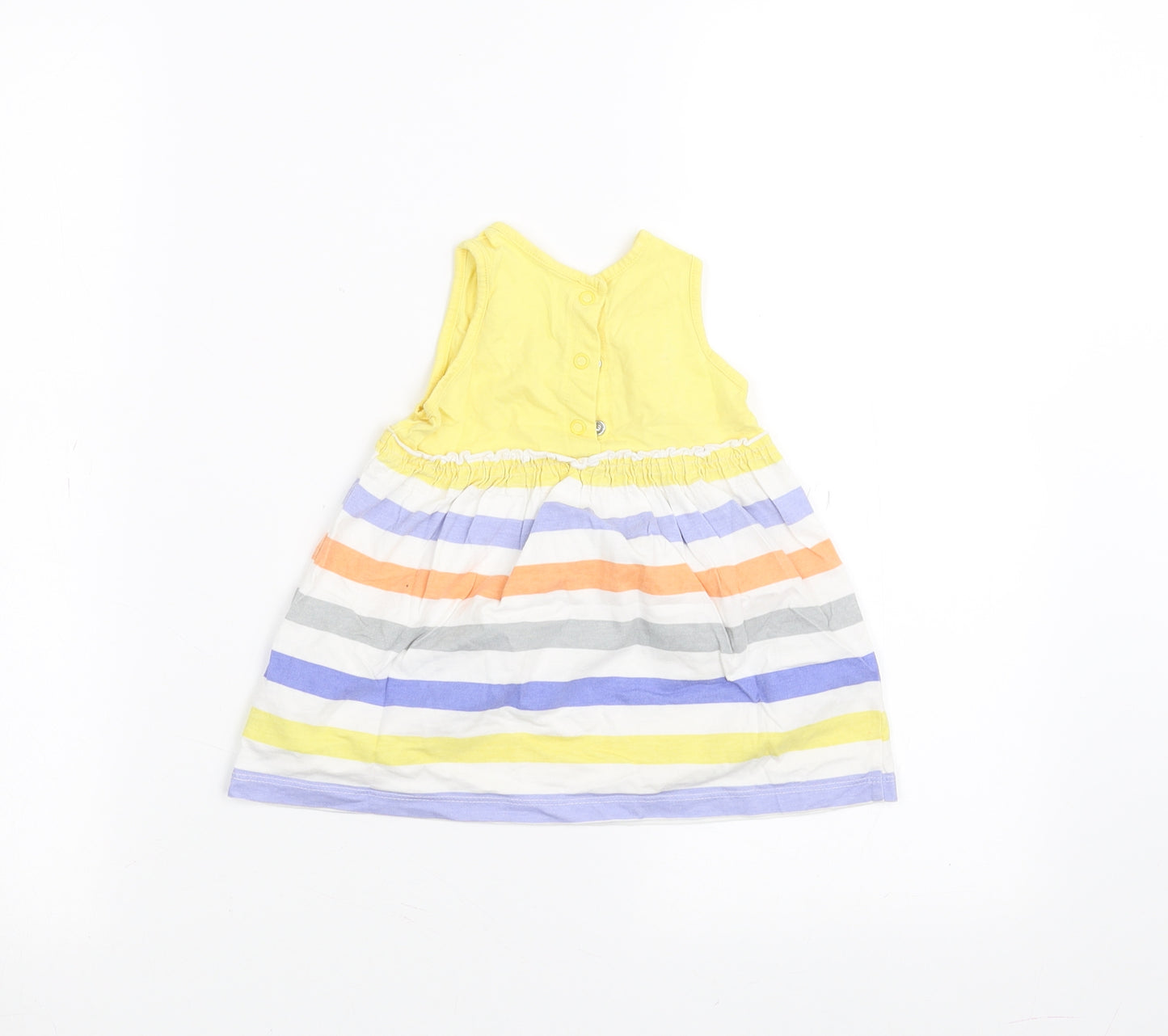 Mothercare Baby White Striped  A-Line  Size 3-6 Months
