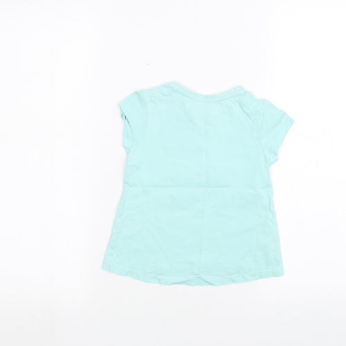 TU Boys Green   Basic T-Shirt Size 2-3 Years