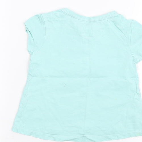 TU Boys Green   Basic T-Shirt Size 2-3 Years