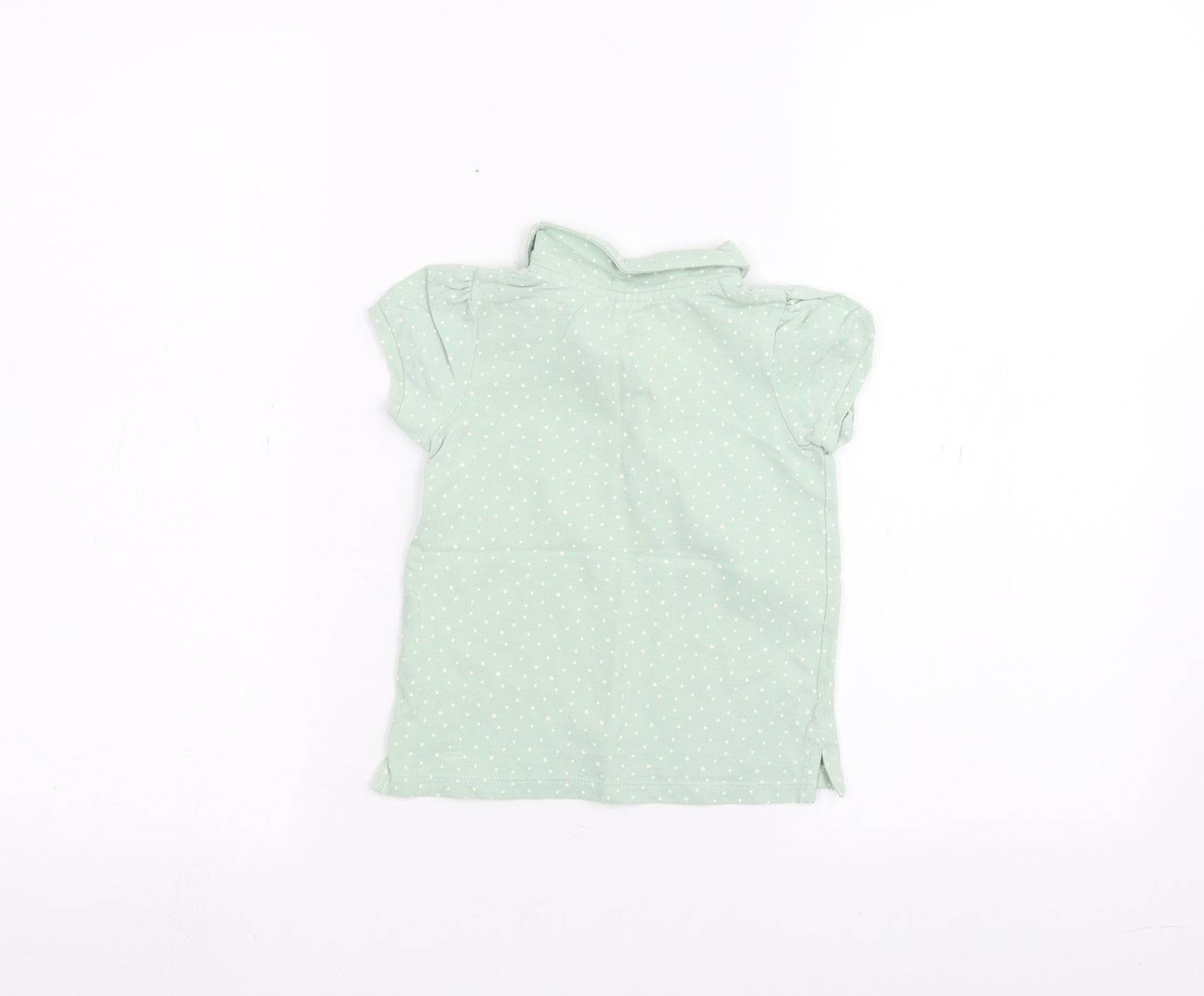 H&M Baby Green Polka Dot  Basic Polo Size 12-18 Months