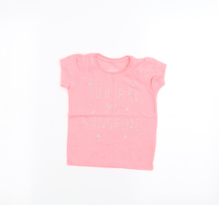 Young Dimension Baby Pink   Basic T-Shirt Size 18-24 Months