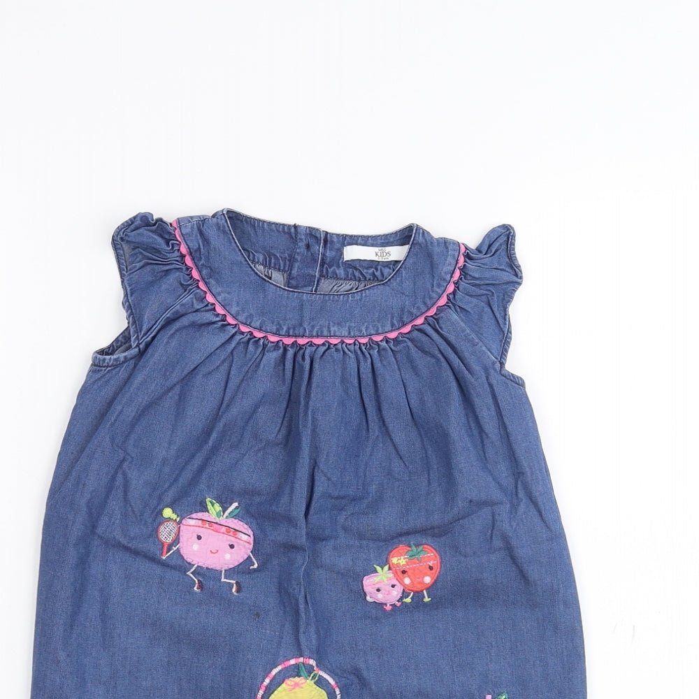 Marks and Spencer Girls Blue   A-Line  Size 2-3 Years