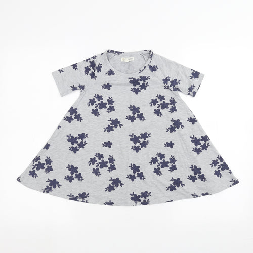 Tucker + Tate Girls Grey Floral  A-Line  Size 3 Years