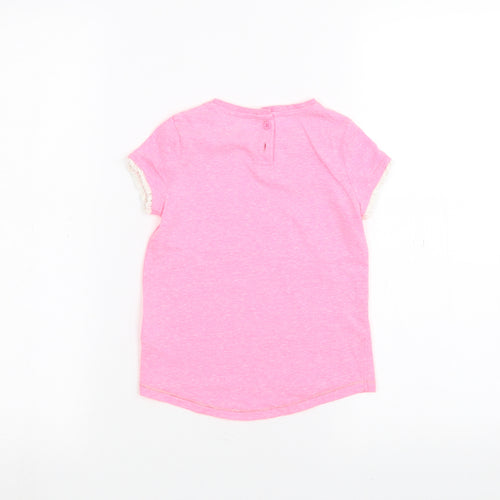 NEXT Girls Pink   Basic T-Shirt Size 2-3 Years