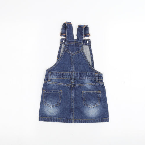 Denim & Co. Girls Blue   Dungaree One-Piece Size 2-3 Years