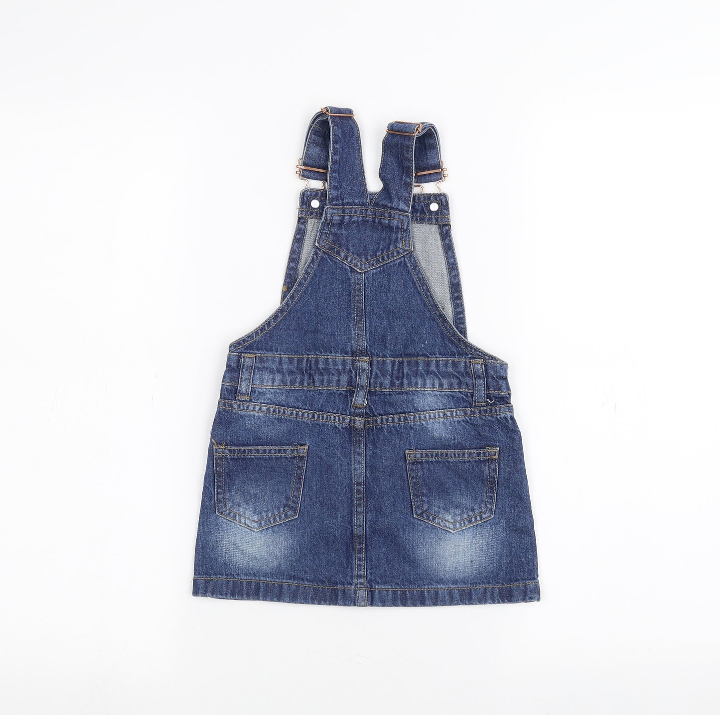 Denim & Co. Girls Blue   Dungaree One-Piece Size 2-3 Years