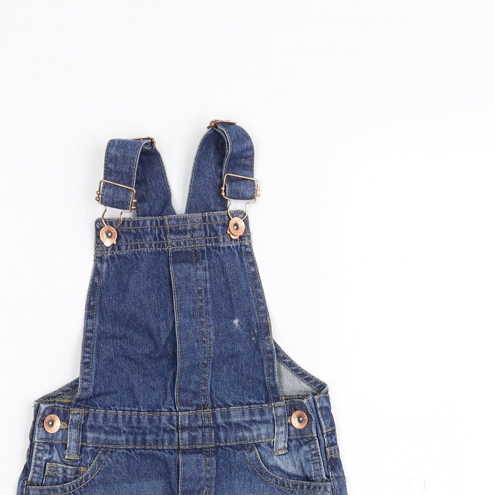 Denim & Co. Girls Blue   Dungaree One-Piece Size 2-3 Years