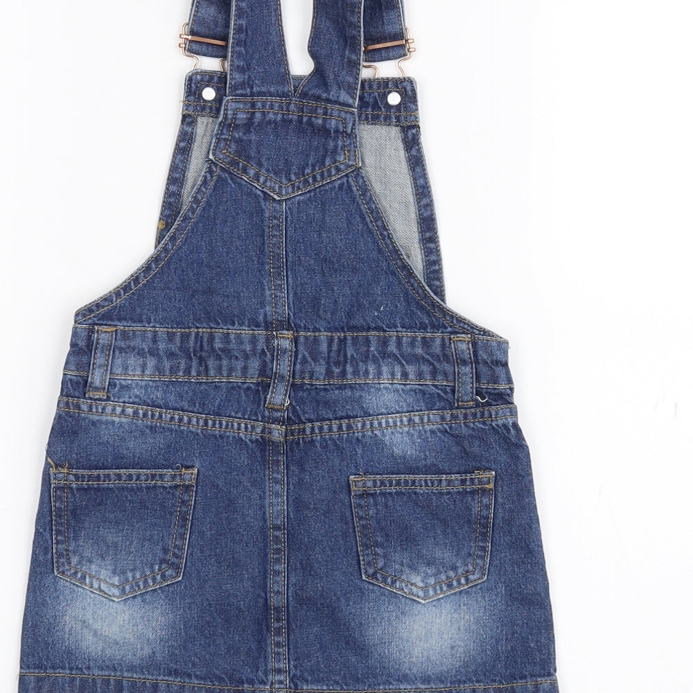 Denim & Co. Girls Blue   Dungaree One-Piece Size 2-3 Years