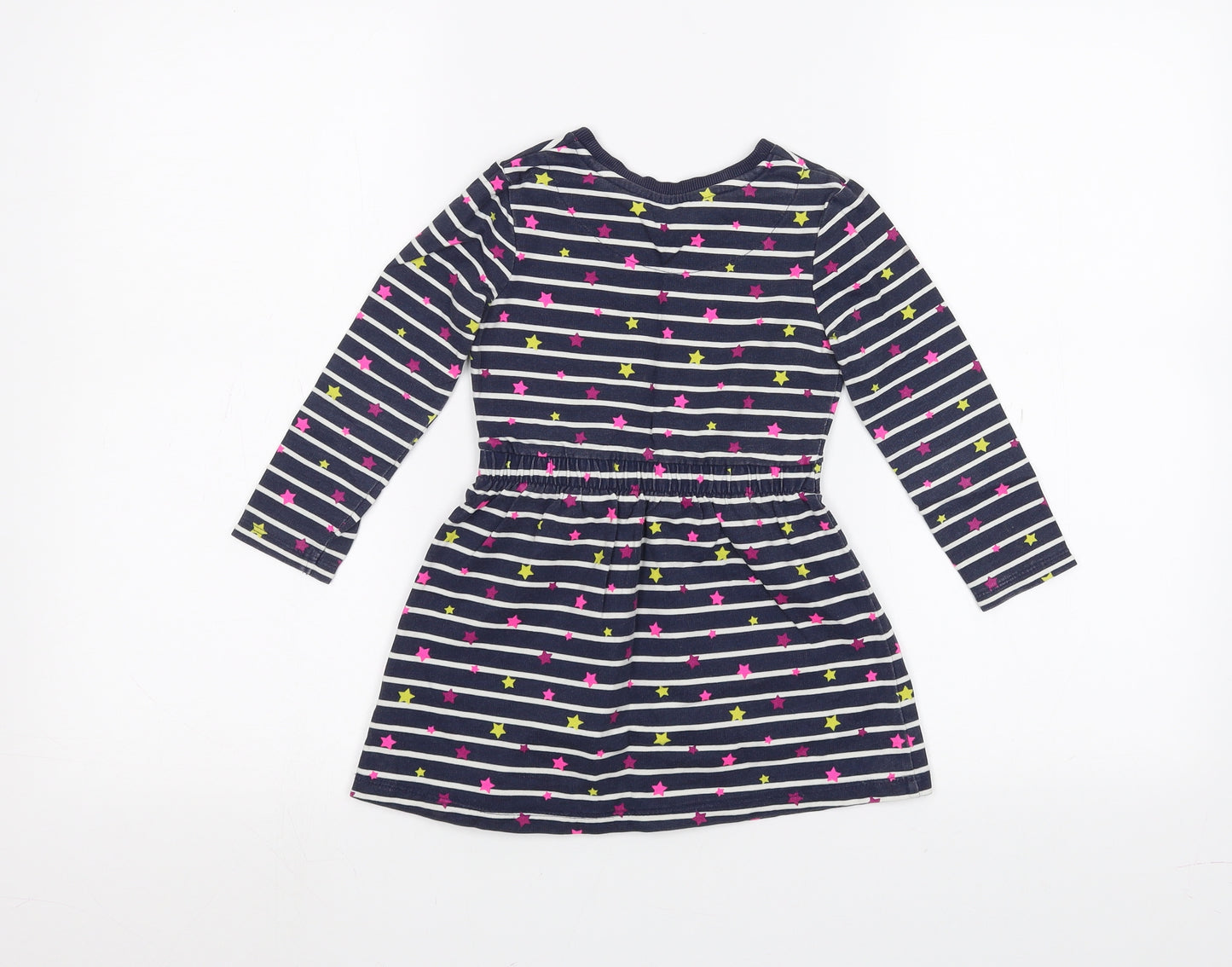 George Girls Blue Striped  A-Line  Size 2-3 Years