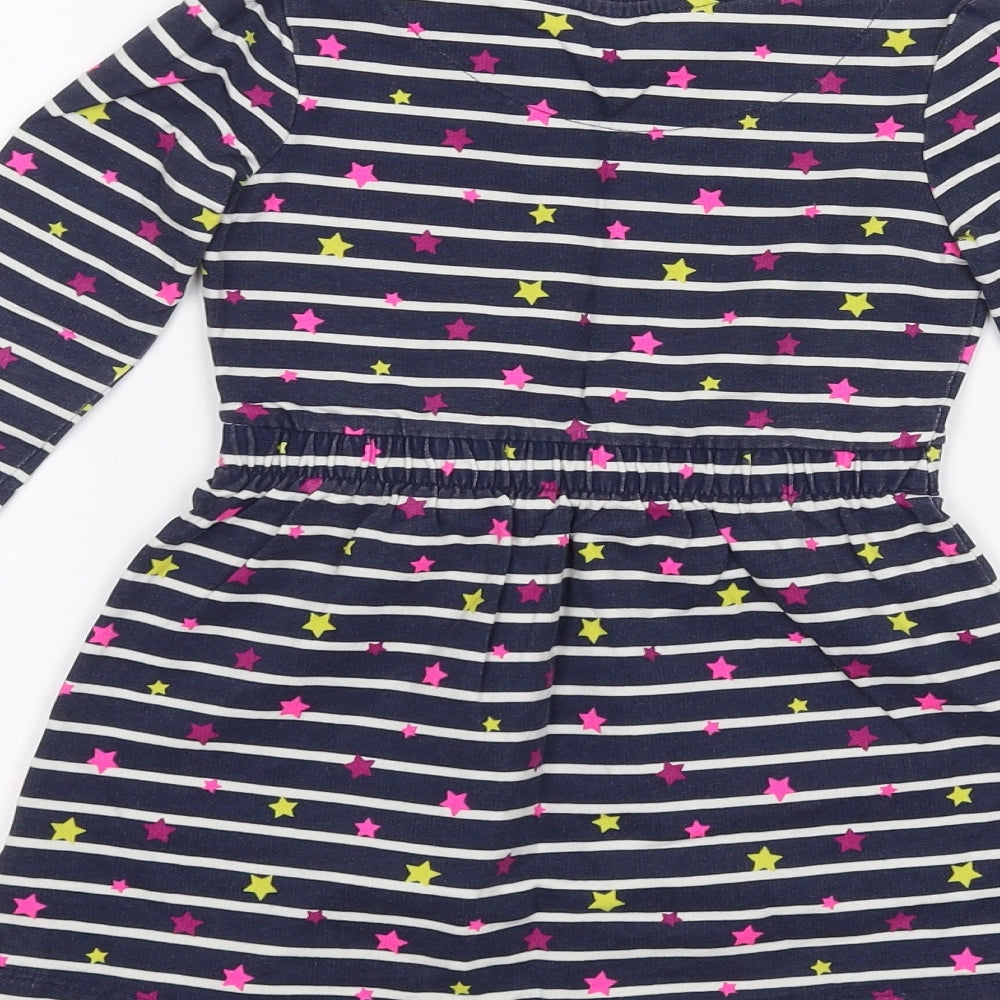 George Girls Blue Striped  A-Line  Size 2-3 Years