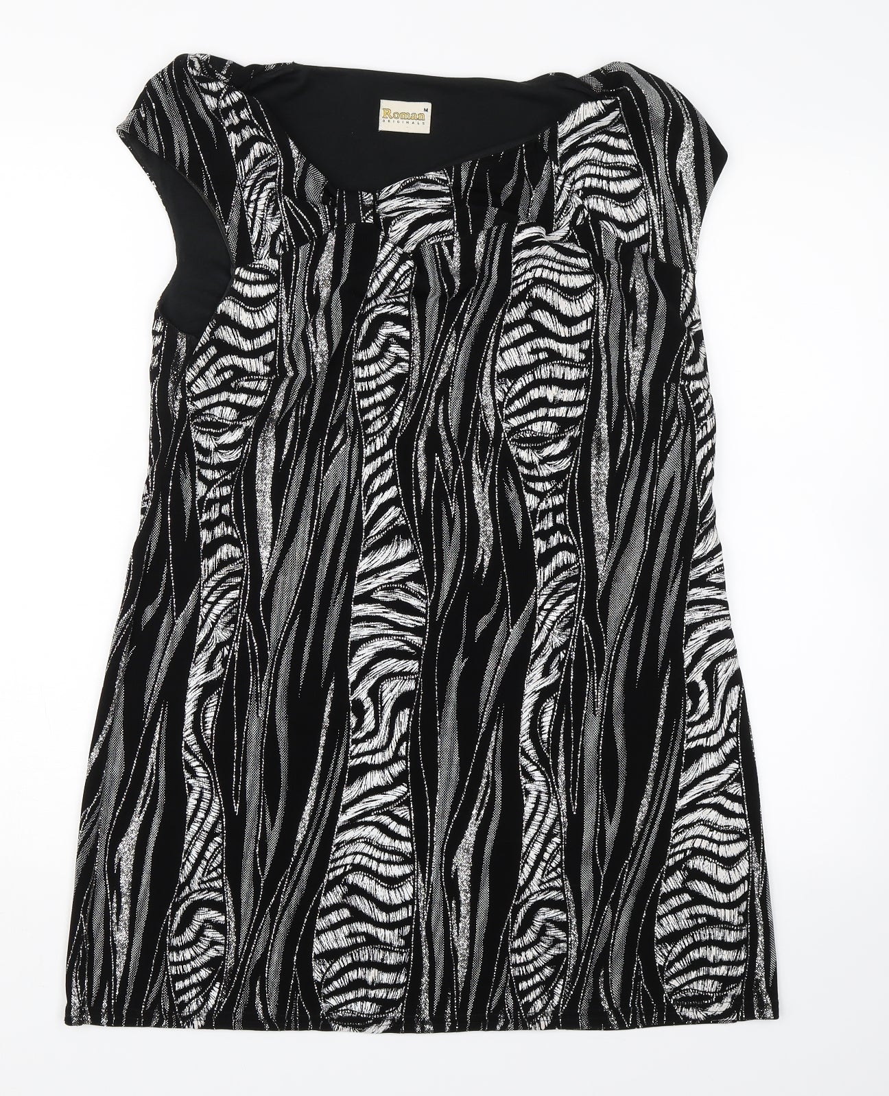 Roman Womens Black   A-Line  Size M