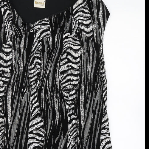 Roman Womens Black   A-Line  Size M