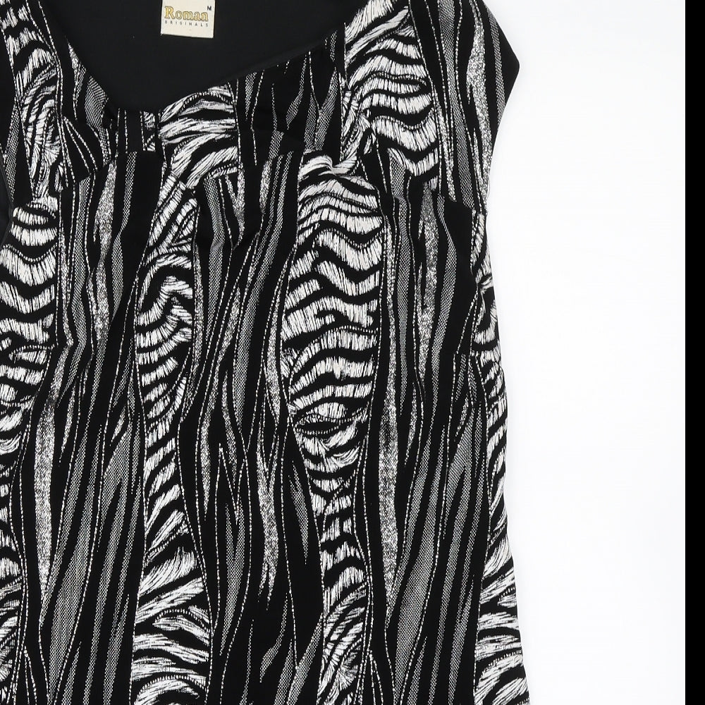 Roman Womens Black   A-Line  Size M