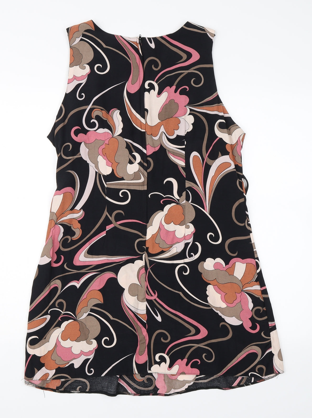 Dorothy Perkins Womens Beige Floral  A-Line  Size 14