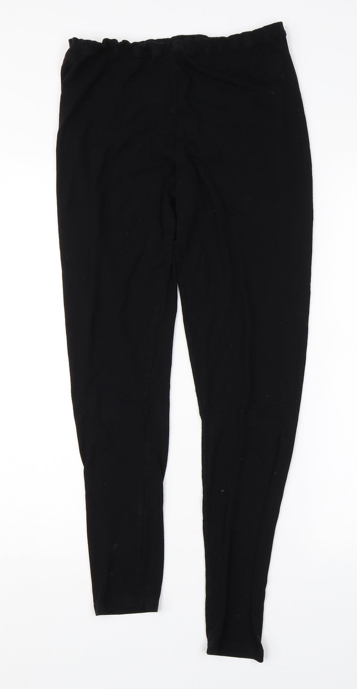 Primark Womens Black Jogger Leggings Size S L27 in