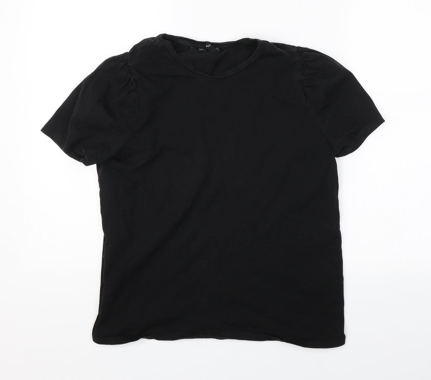 F&F Womens Black   Basic T-Shirt Size 12