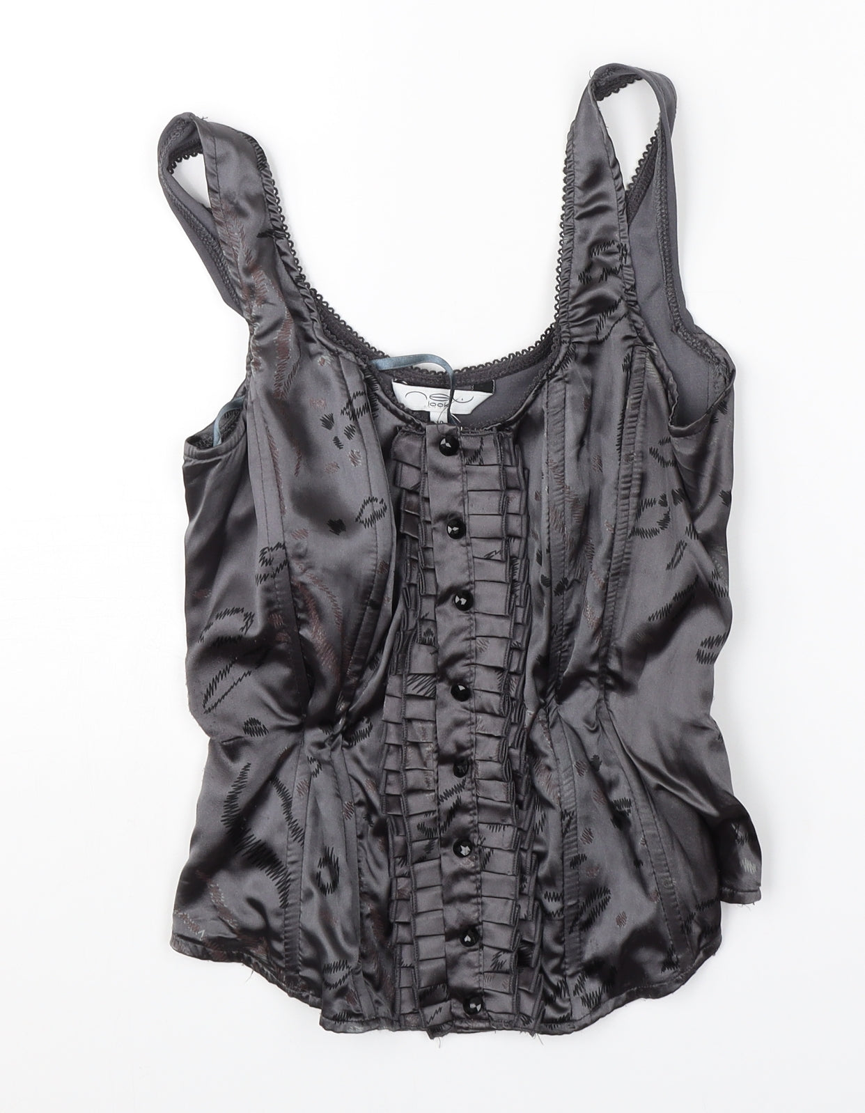 New Look Womens Grey   Basic Tank Size 10