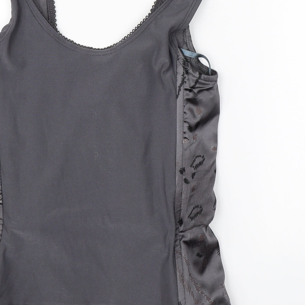 New Look Womens Grey   Basic Tank Size 10