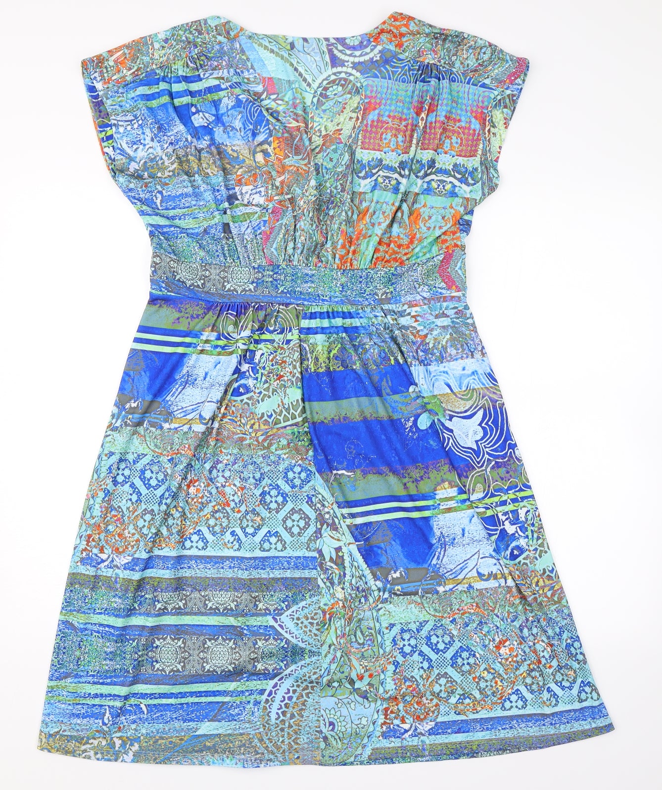 Rick Cardona Womens Blue   A-Line  Size 14