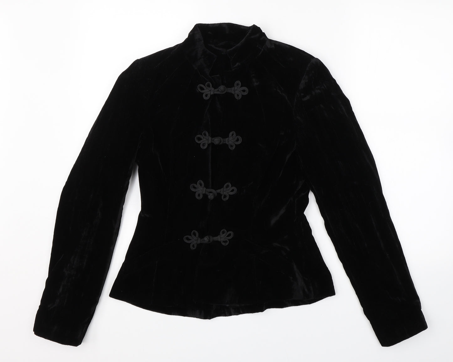 F&F Womens Black  Velvet Jacket  Size 10