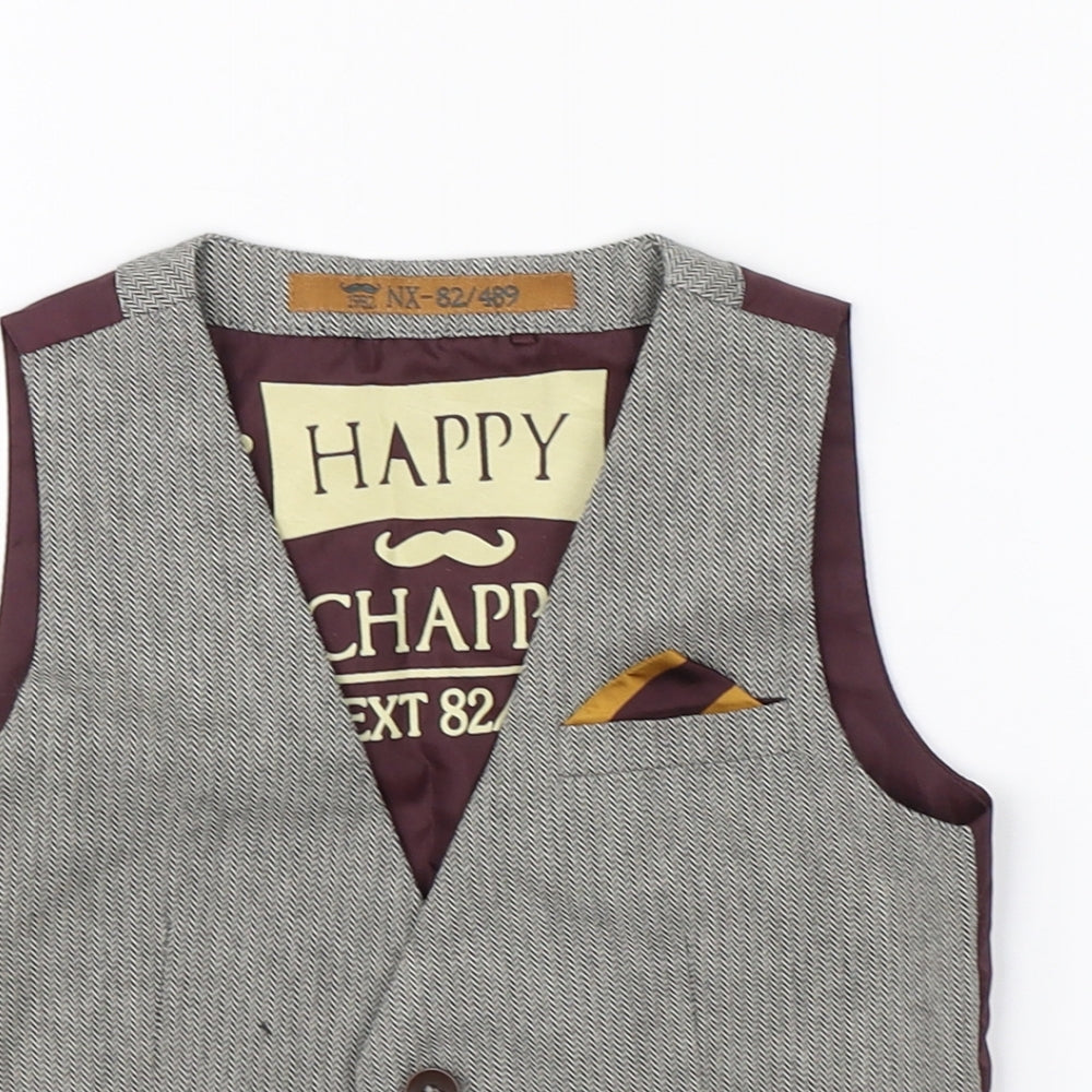 NEXT Boys Grey    Suit Waistcoat Size 18-24 Months