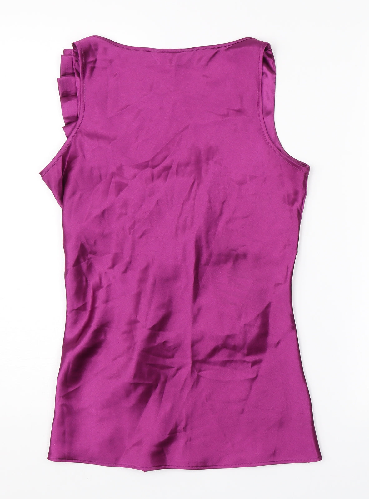 Dorothy Perkins Womens Purple  Satin Basic Blouse Size 10