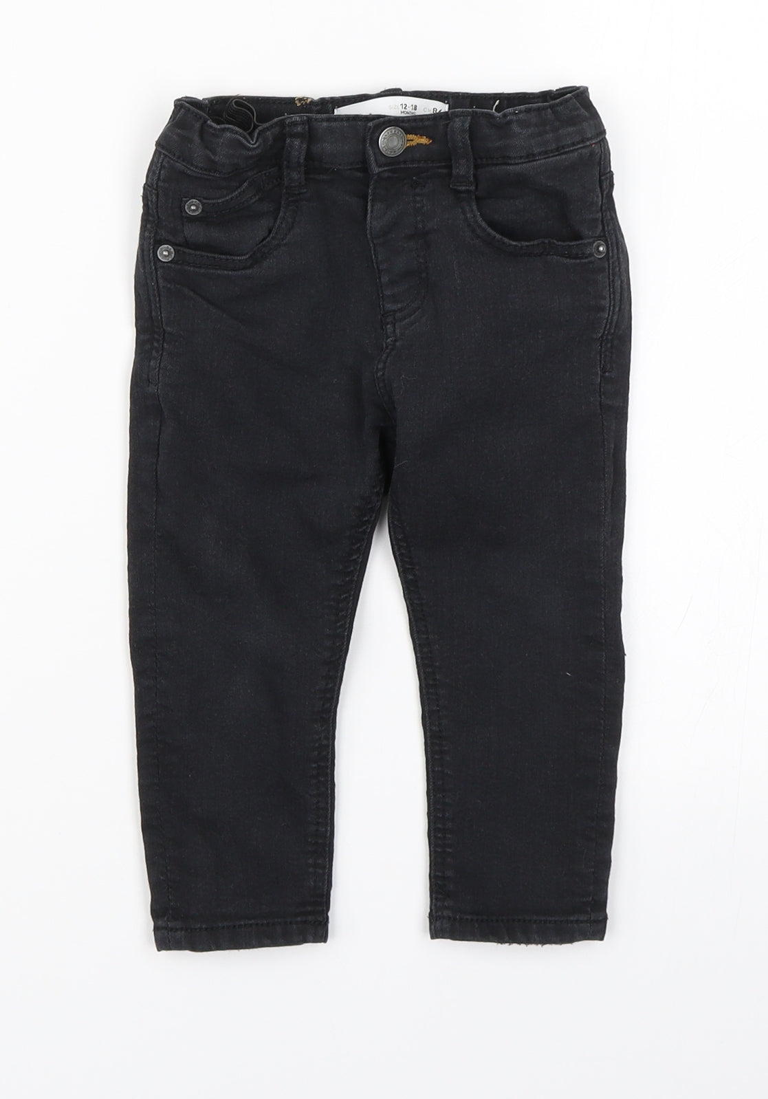 Zara Baby Black  Denim  Jeans Size 12-18 Months