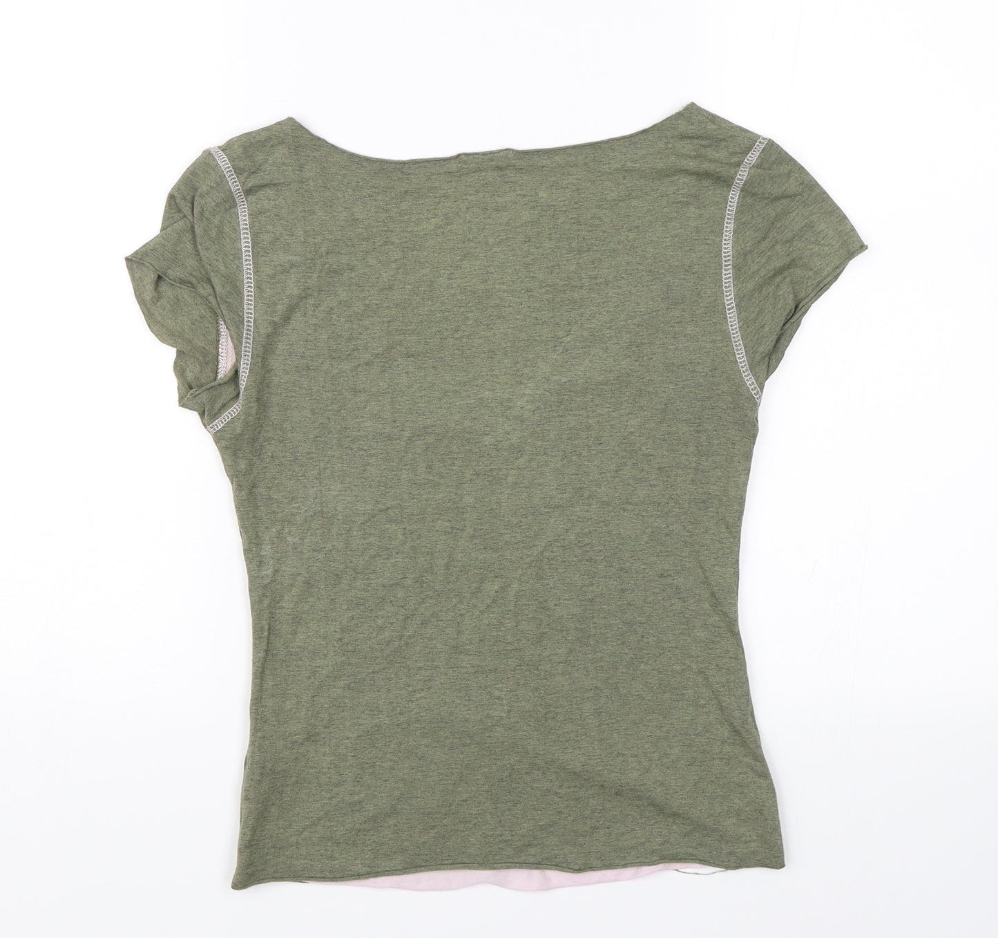 Bay Womens Green   Basic T-Shirt Size 10