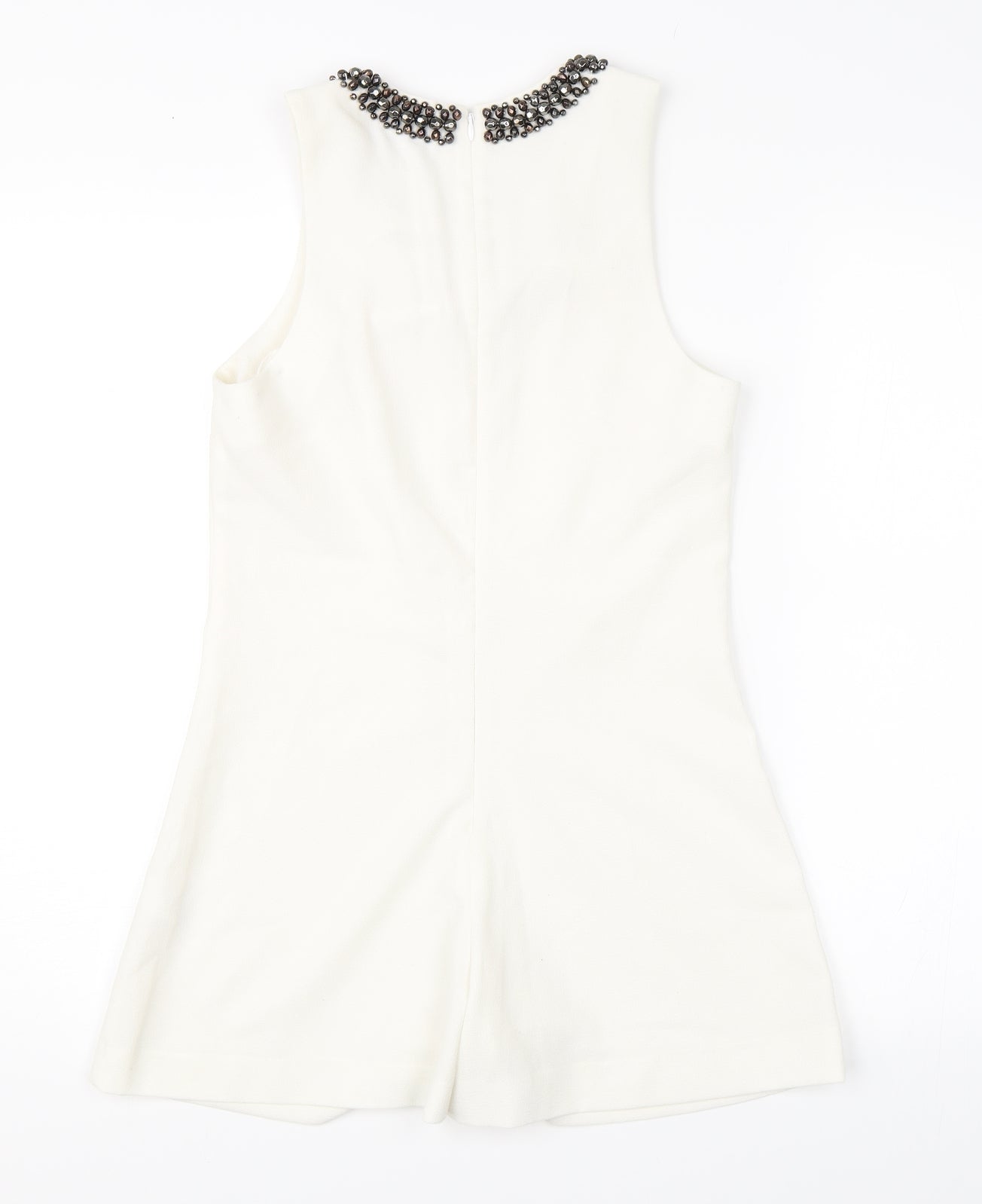 Topshop Womens White   Playsuit One-Piece Size 8
