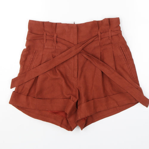 Miss Selfridge Womens Red   Hot Pants Shorts Size 6