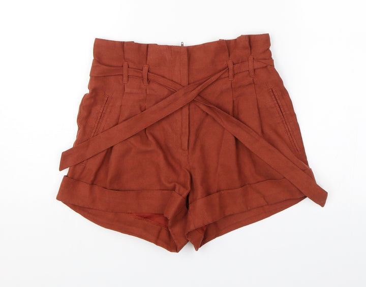Miss Selfridge Womens Red Hot Pants Shorts Size 6