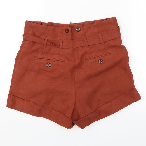 Miss Selfridge Womens Red   Hot Pants Shorts Size 6