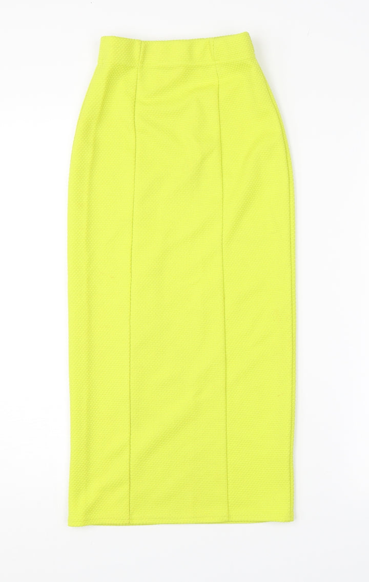 Preworn Womens Green Straight & Pencil Skirt Size XS