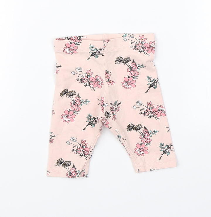 Primark Girls Pink Floral Pyjama Pants Size 3-6 Months