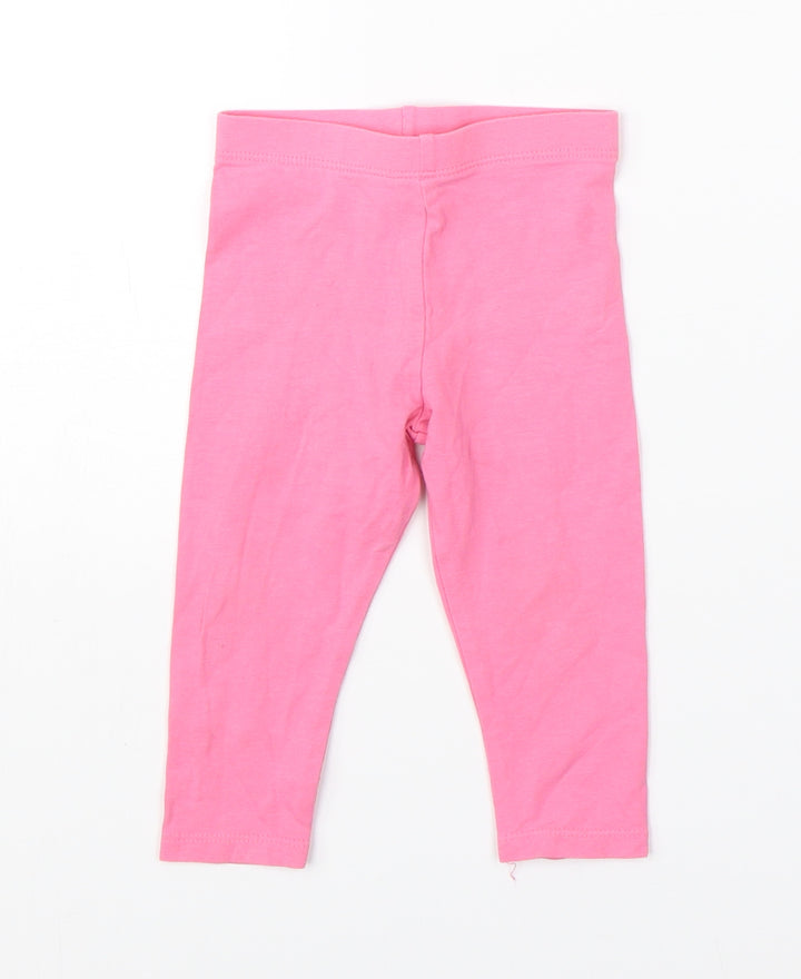 F&F Girls Pink    Pyjama Pants Size 6-9 Months