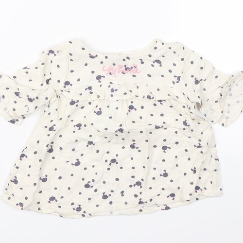 Primark Girls Beige   Tutu Dress  Size 6-9 Months  - disney minnie