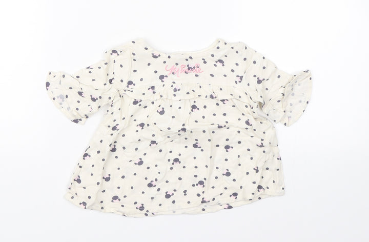 Primark Girls Beige   Tutu Dress  Size 6-9 Months  - disney minnie