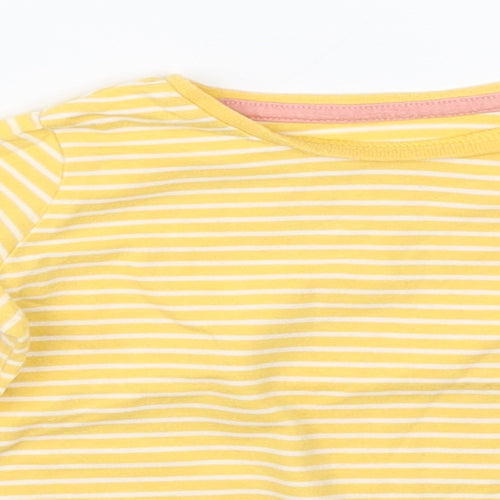 F&F Baby Yellow Striped  Basic T-Shirt Size 0-3 Months