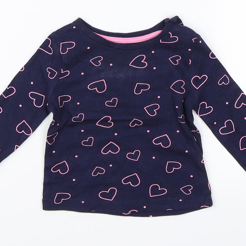 Primark Girls Blue   Basic T-Shirt Size 3-6 Months