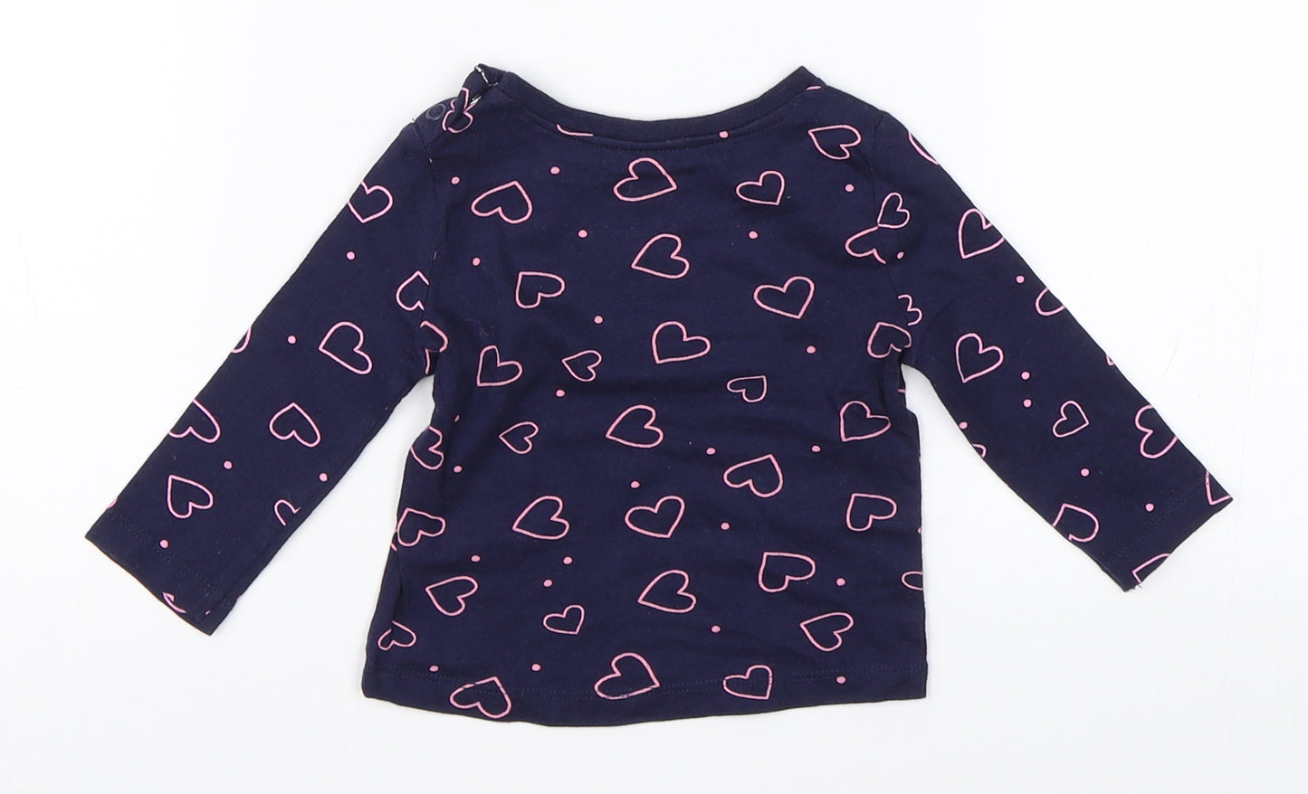 Primark Girls Blue   Basic T-Shirt Size 3-6 Months