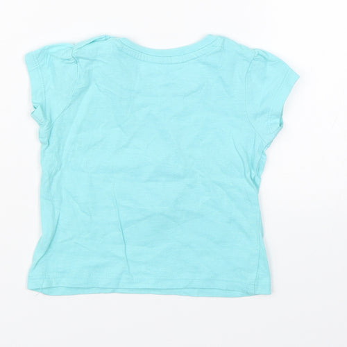 Primark Girls Blue   Basic T-Shirt Size 6-9 Months