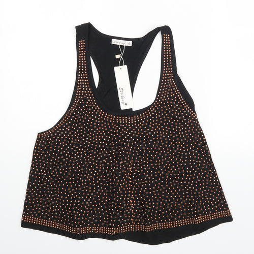 Striking Womens Black   Basic Blouse Size M