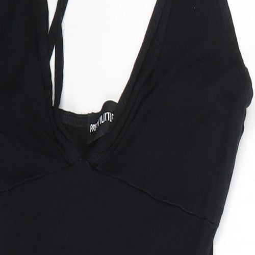PRETTYLITTLETHING Womens Black   Basic Blouse Size 8