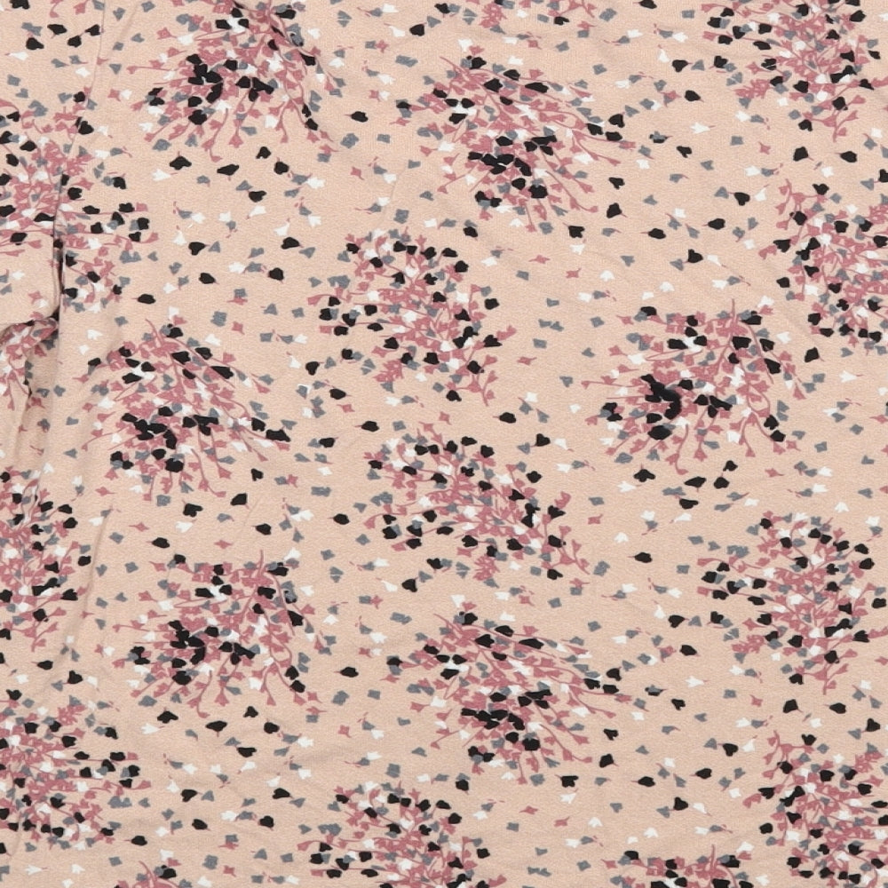 M&S Womens Pink Floral  Basic Blouse Size 12