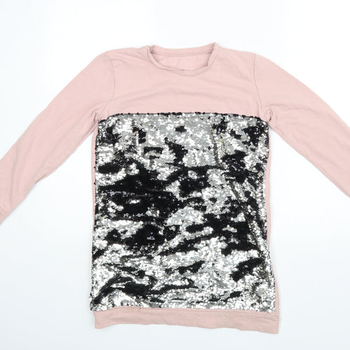 Preworn Womens Pink  Rayon Pullover Jumper Size 14