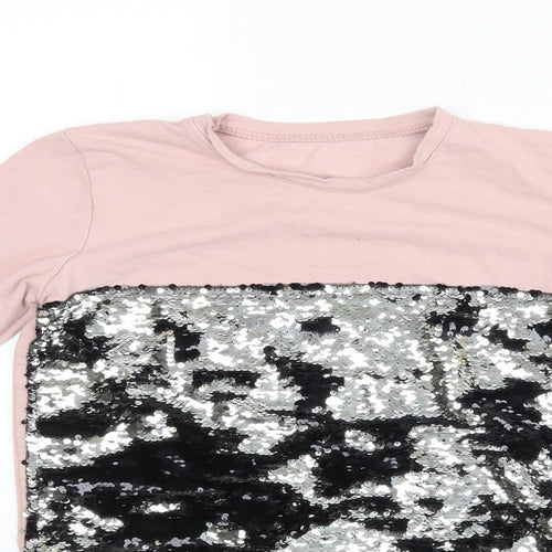 Preworn Womens Pink  Rayon Pullover Jumper Size 14