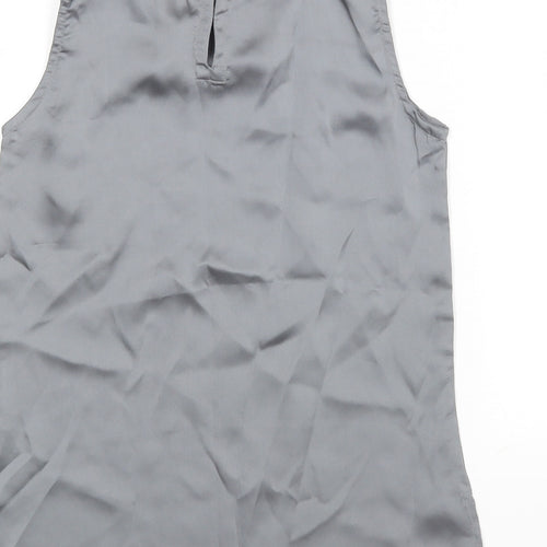 Lime Light Girls Silver   Basic Blouse Size 6-7 Years