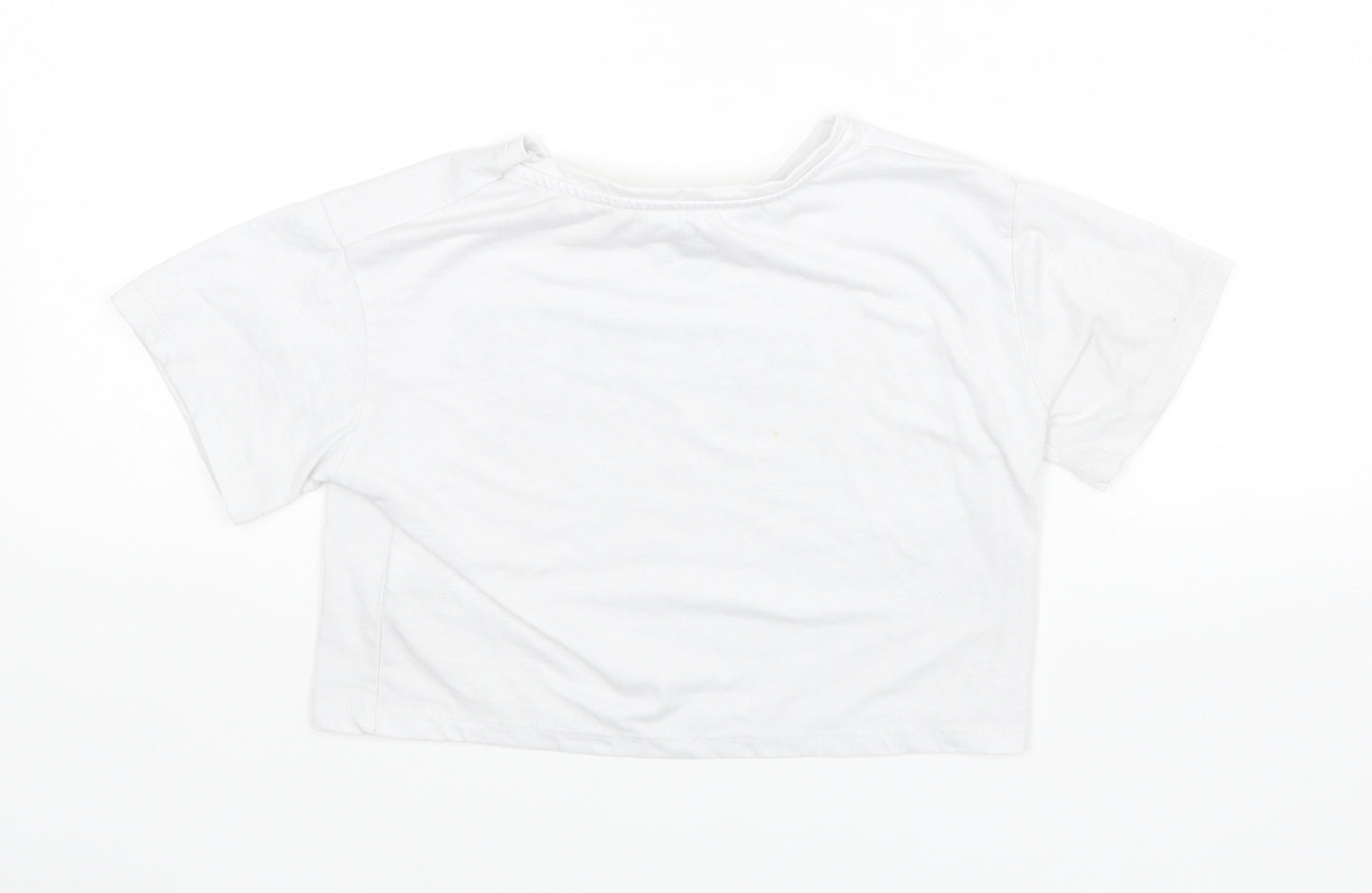 George Girls White   Basic T-Shirt Size 3-4 Years