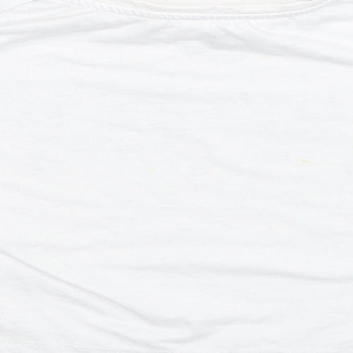 George Girls White   Basic T-Shirt Size 3-4 Years